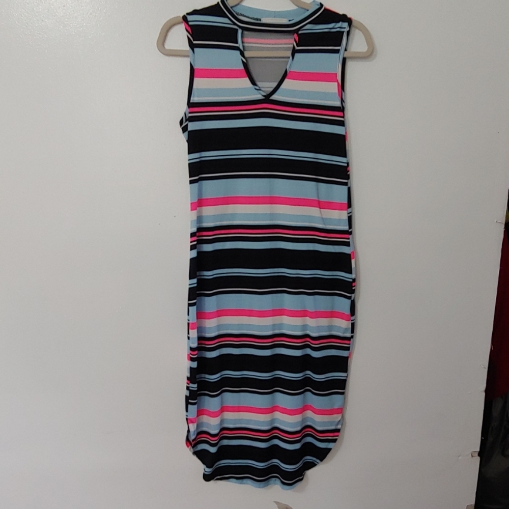 No comment striped dress